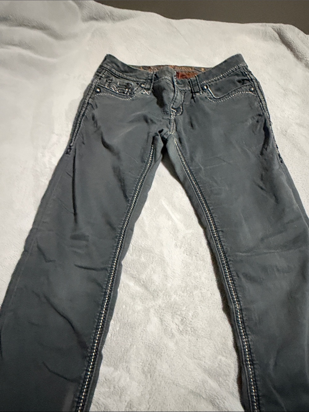 Rock Revival Skinny Jeans in Charcoal